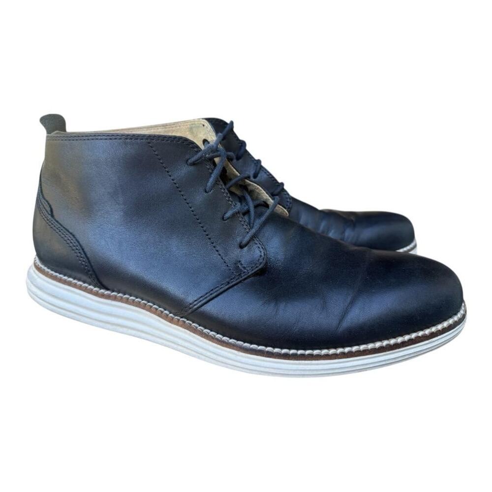 Cole Haan Original Grand Chukka Boot Navy leather Men size 8